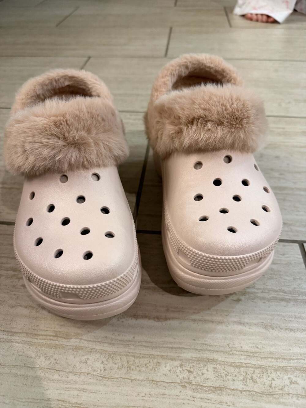 Crocs Stomp Lined Platform Clog Quartz